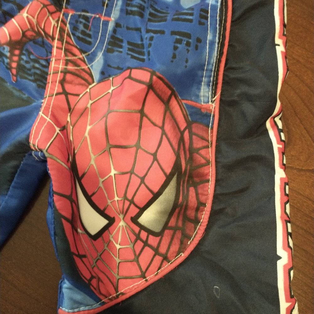 SPIDERMAN SWIM TRUNKS.....EUC